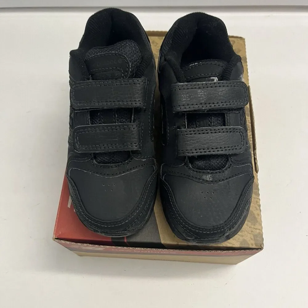 New Balance 623 Black Leather Training Uniform Hook Loop Shoes SZ 11 W